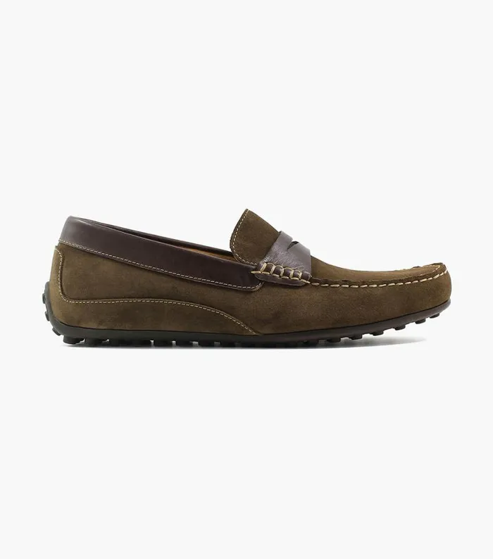 Men Oval Moc Toe Penny Driver Mushroom Multi Florsheim Casual Shoes