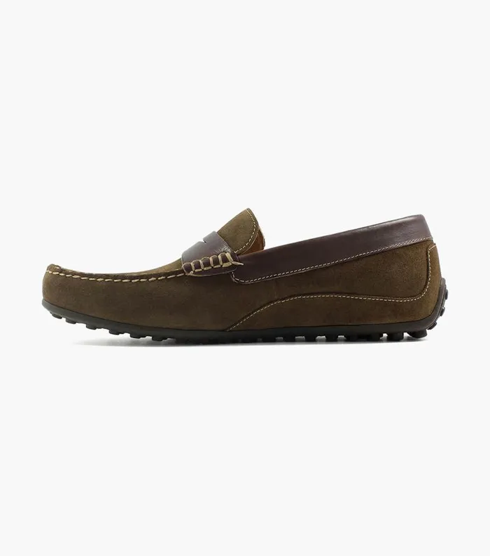 Men Oval Moc Toe Penny Driver Mushroom Multi Florsheim Casual Shoes