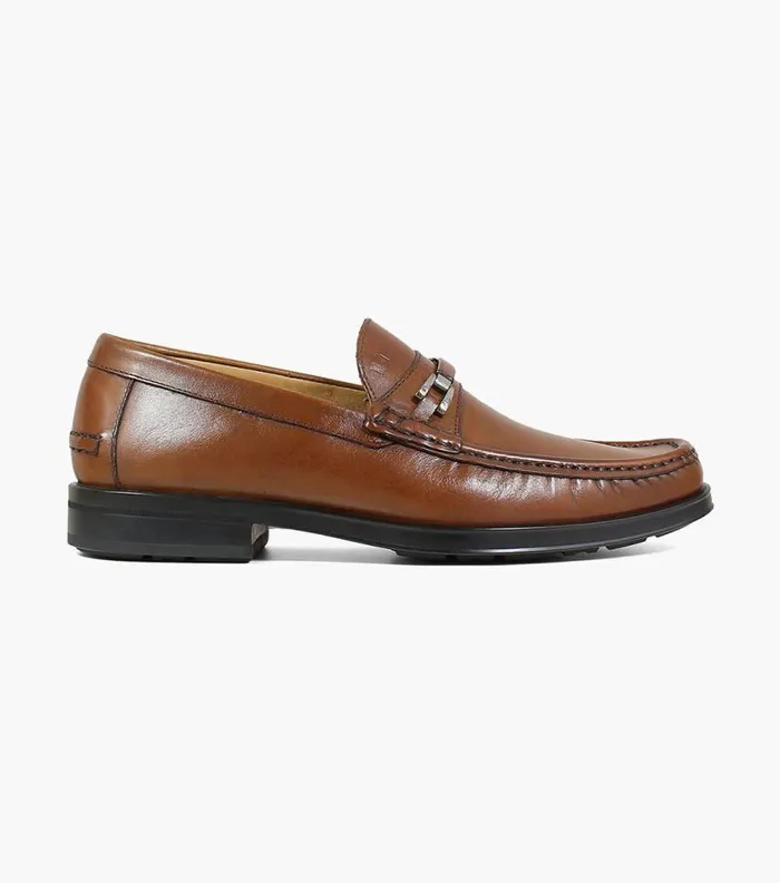 Men Palace Moc Toe Bit Loafer Tan Florsheim Dress Shoes