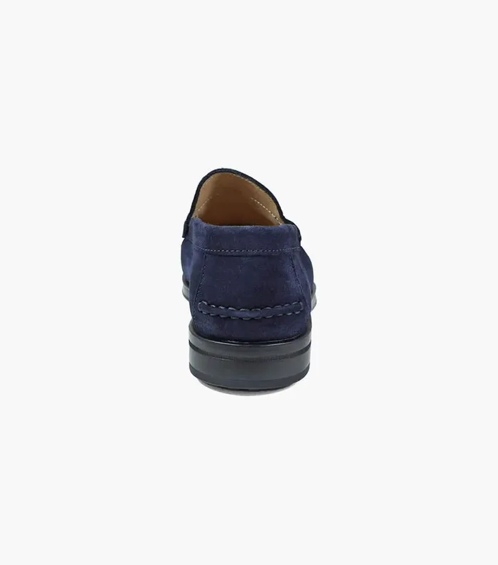 Men Palace Moc Toe Strap Loafer Indigo Florsheim Dress Shoes