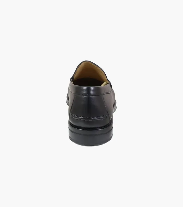 Men Palace Moc Toe Venetian Slip On Black Florsheim Dress Shoes