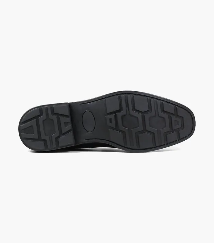 Men Palace Moc Toe Venetian Slip On Black Florsheim Dress Shoes