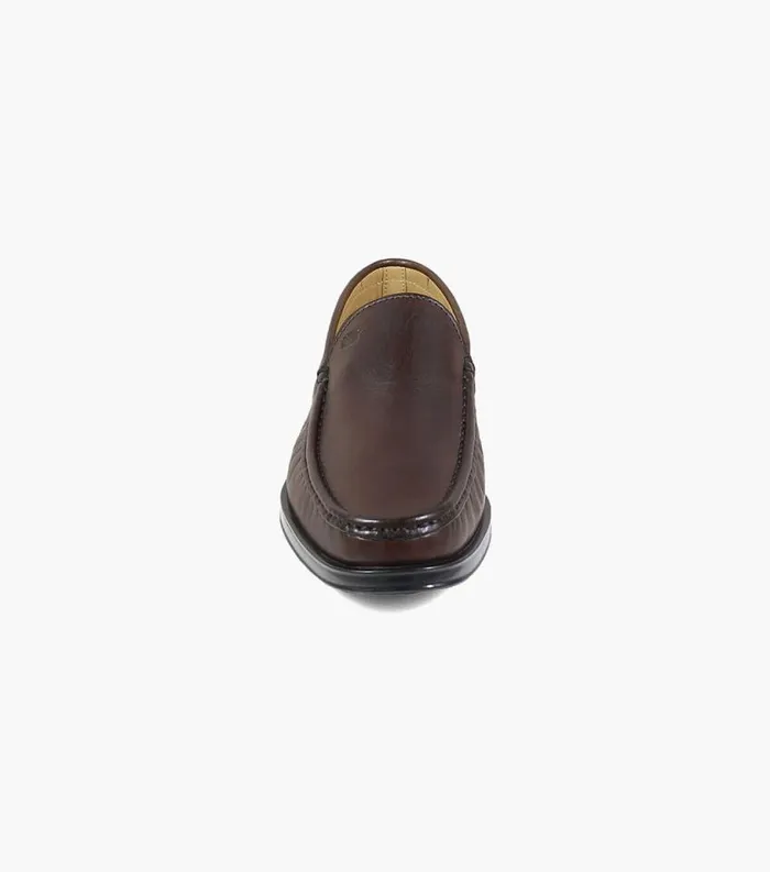 Men Palace Moc Toe Venetian Slip On Brown Florsheim Dress Shoes