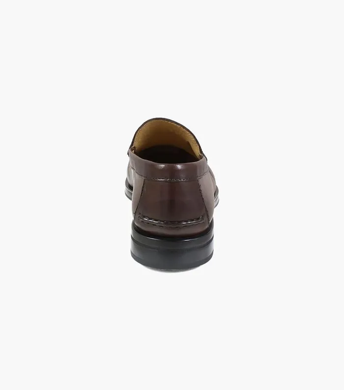 Men Palace Moc Toe Venetian Slip On Brown Florsheim Dress Shoes