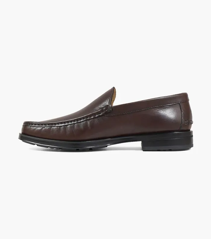 Men Palace Moc Toe Venetian Slip On Brown Florsheim Dress Shoes