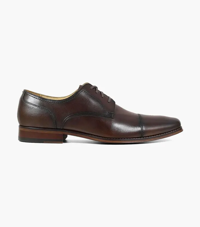 Men Palermo Cap Toe Oxford Brown Florsheim Dress Shoes