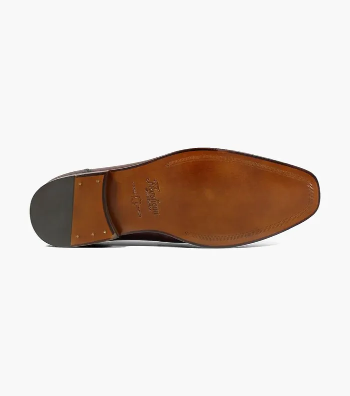 Men Palermo Moc Toe Penny Loafer Burgundy Florsheim Dress Shoes