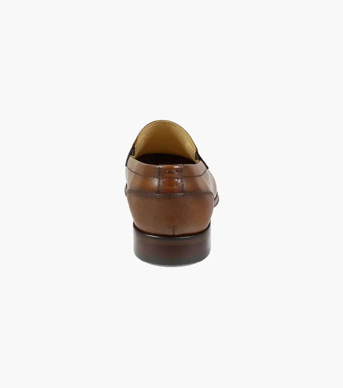 Men Palermo Moc Toe Penny Loafer Cognac Florsheim Dress Shoes