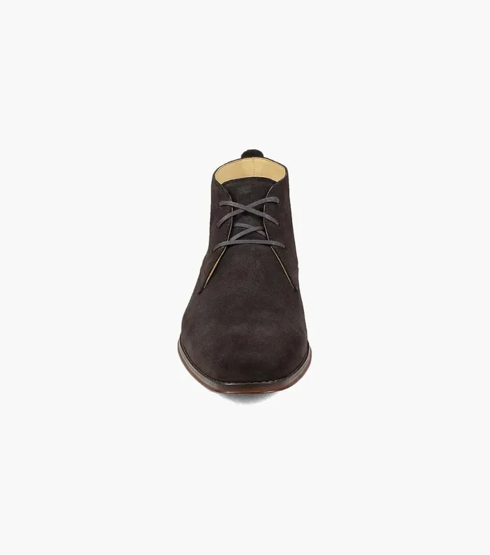 Men Palermo Plain Toe Chukka Boot Brown Suede Florsheim Dress Shoes