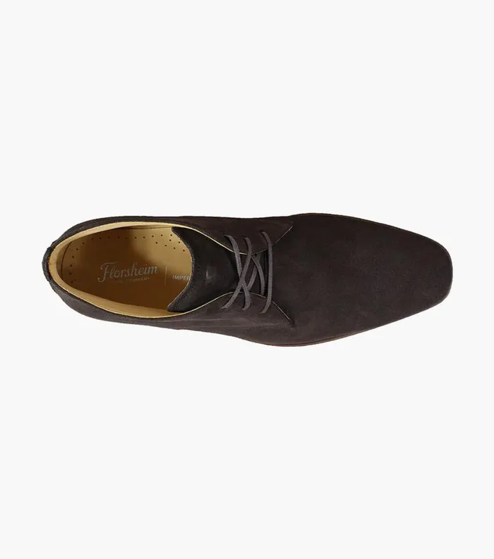 Men Palermo Plain Toe Chukka Boot Brown Suede Florsheim Dress Shoes