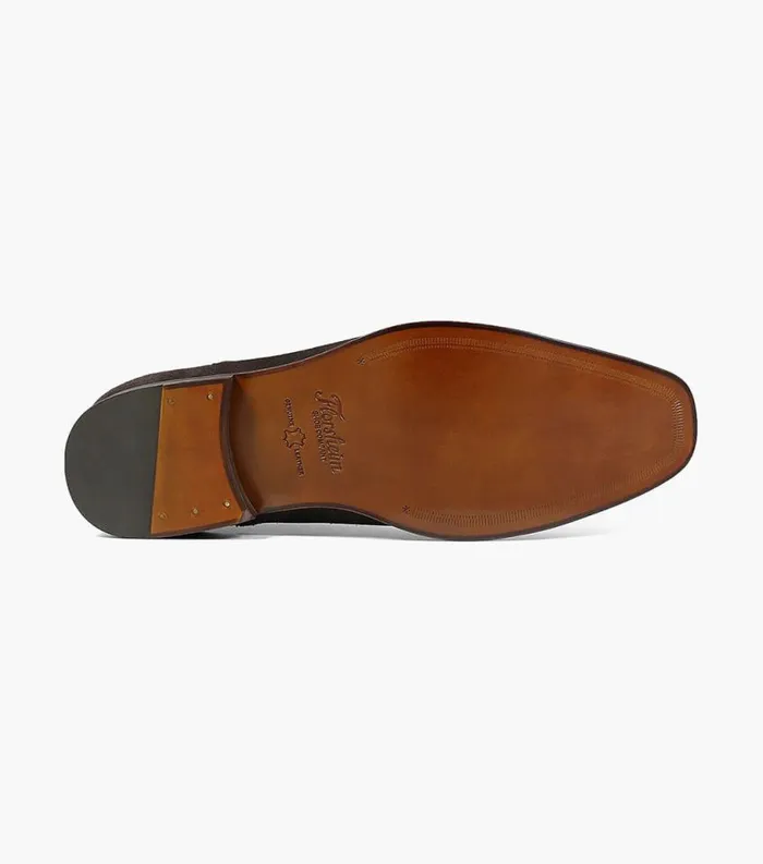 Men Palermo Plain Toe Gore Boot Brown Suede Florsheim Dress Shoes