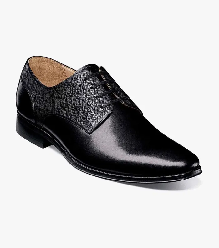 Men Palermo Plain Toe Oxford Black Florsheim Dress Shoes