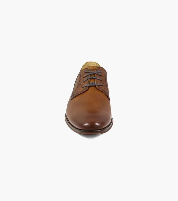 Men Palermo Plain Toe Oxford Cognac Florsheim Dress Shoes
