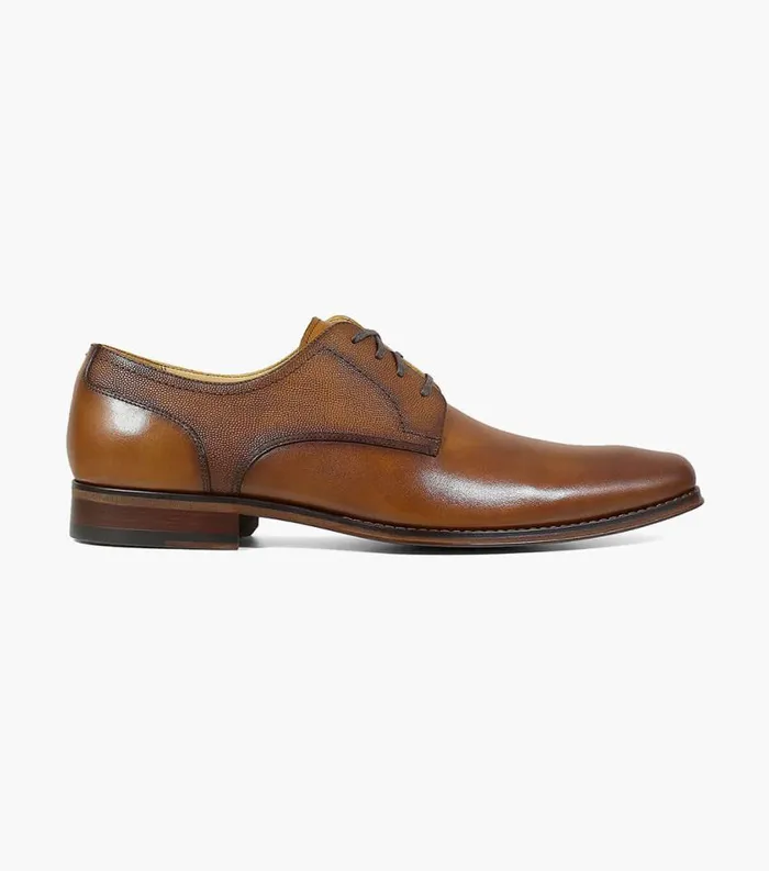 Men Palermo Plain Toe Oxford Cognac Florsheim Dress Shoes