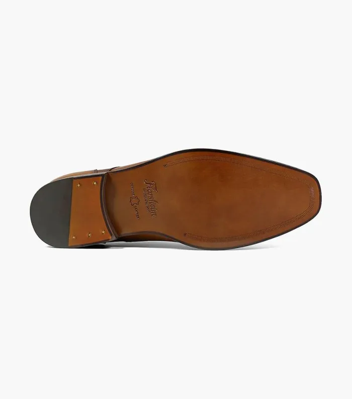 Men Palermo Plain Toe Oxford Cognac Florsheim Dress Shoes