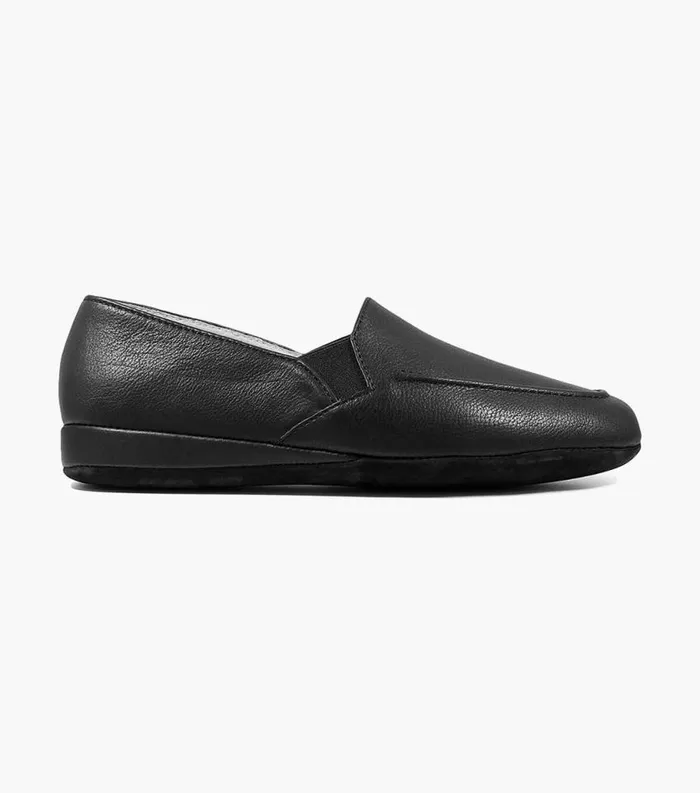 Men Pareto Opera Moc Toe Slipper Black Florsheim Slippers