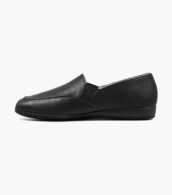 Men Pareto Opera Moc Toe Slipper Black Florsheim Slippers