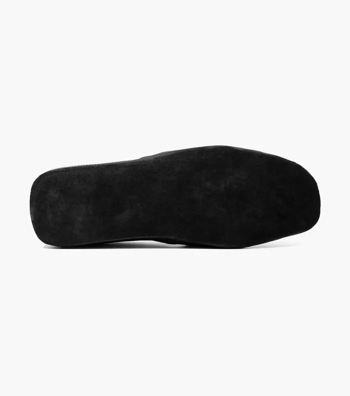 Men Pareto Opera Moc Toe Slipper Black Florsheim Slippers