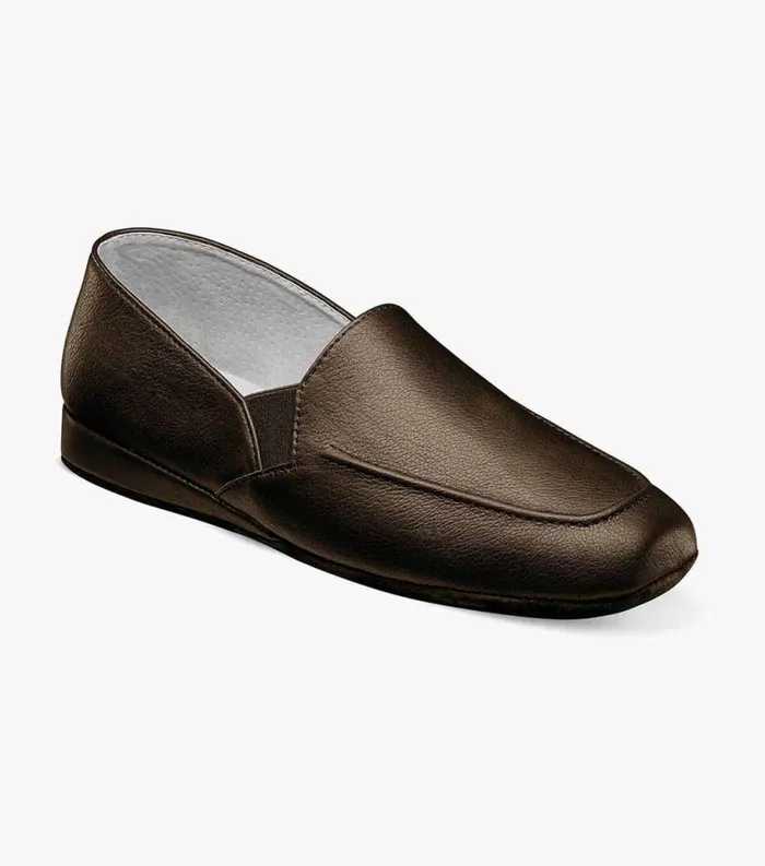 Men Pareto Opera Moc Toe Slipper Brown Florsheim Slippers