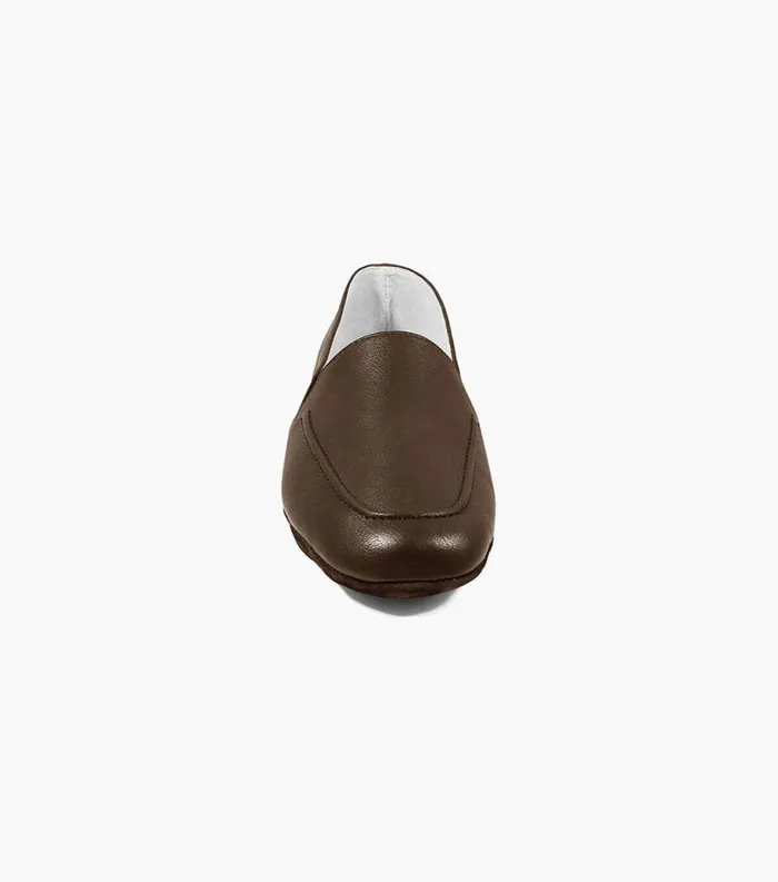 Men Pareto Opera Moc Toe Slipper Brown Florsheim Slippers