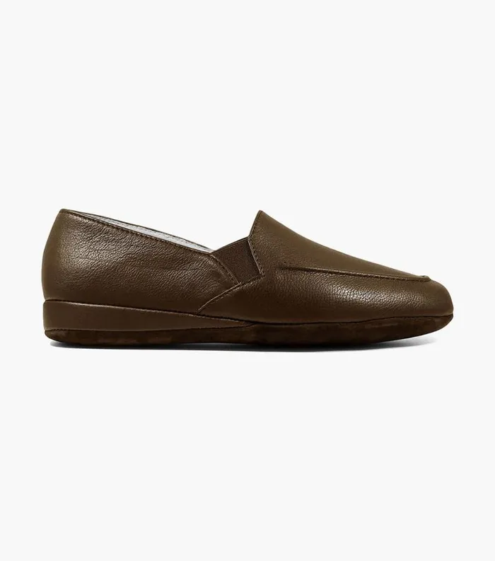 Men Pareto Opera Moc Toe Slipper Brown Florsheim Slippers