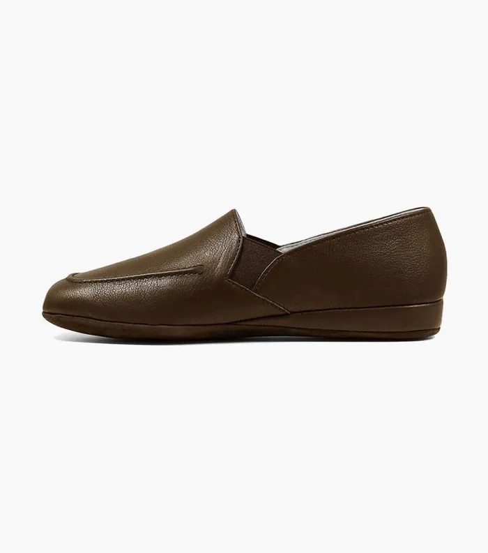 Men Pareto Opera Moc Toe Slipper Brown Florsheim Slippers