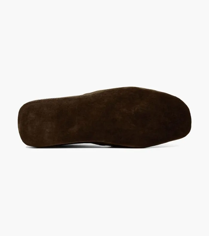 Men Pareto Opera Moc Toe Slipper Brown Florsheim Slippers