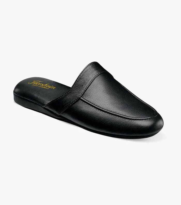 Men Pareto Scuff Moc Toe Slipper Black Florsheim Casual Shoes