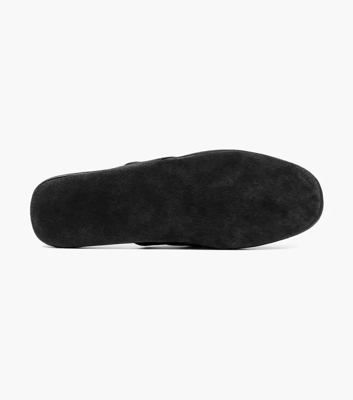 Men Pareto Scuff Moc Toe Slipper Black Florsheim Casual Shoes