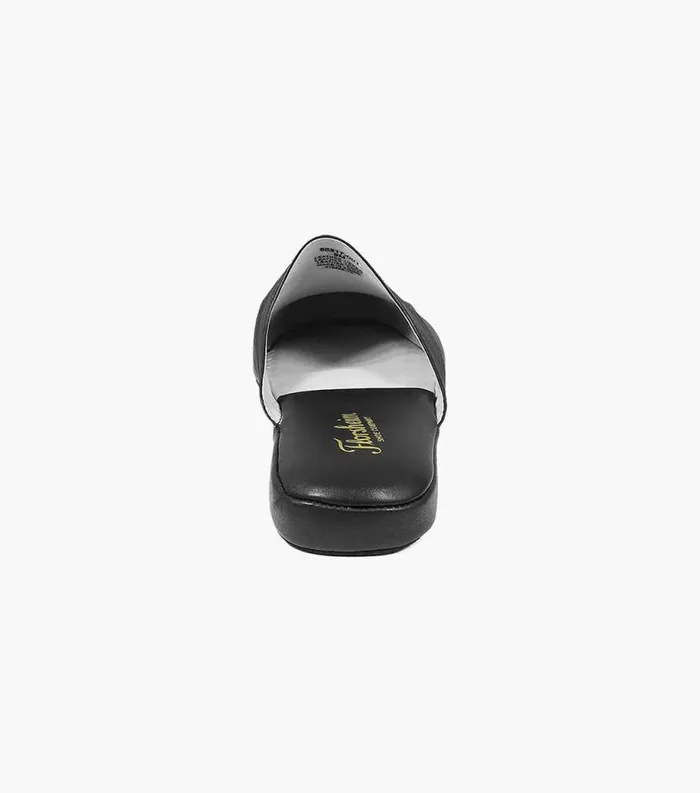 Men Pareto Scuff Moc Toe Slipper Black Florsheim Slippers