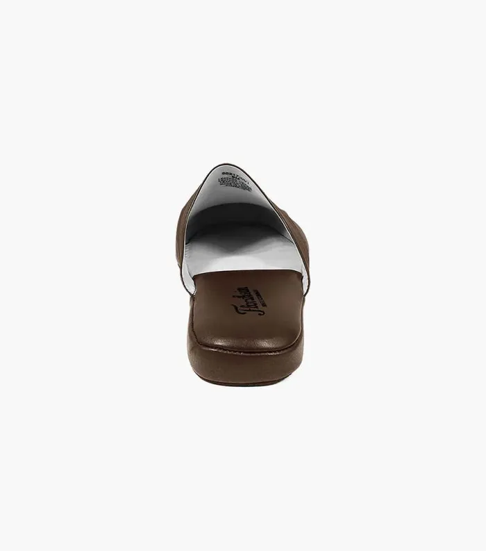Men Pareto Scuff Moc Toe Slipper Brown Florsheim Slippers