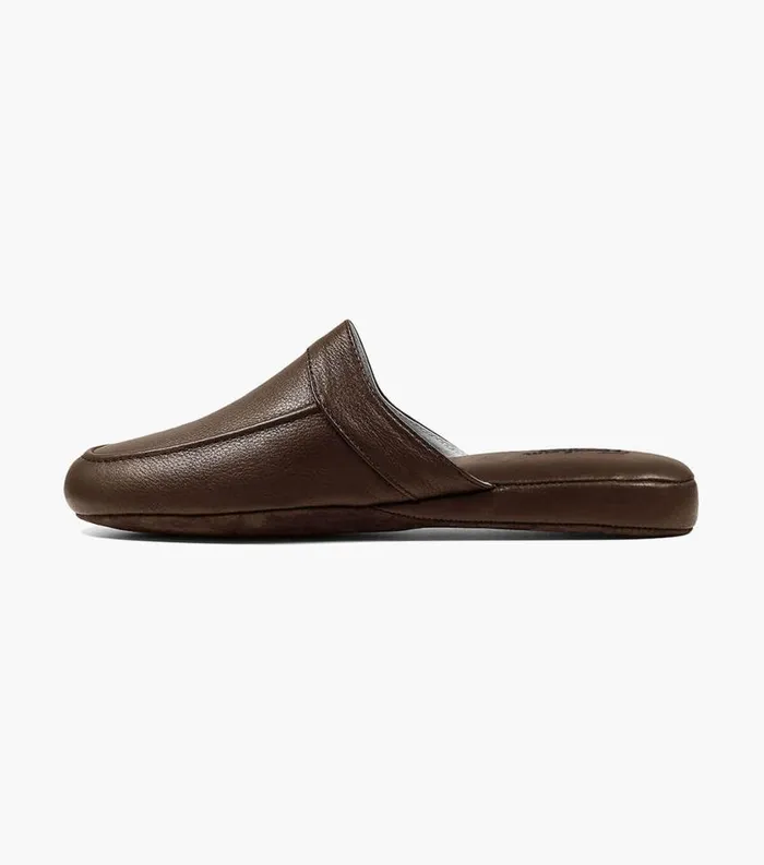 Men Pareto Scuff Moc Toe Slipper Brown Florsheim Slippers