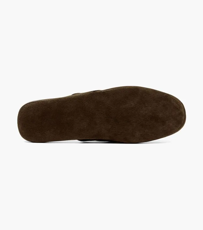 Men Pareto Scuff Moc Toe Slipper Brown Florsheim Slippers