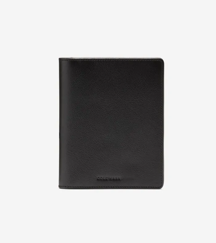 Men Passport Case With Luggage Tag Black Cole Haan Wallets