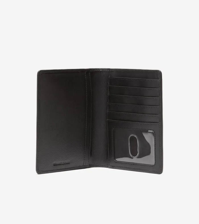 Men Passport Case With Luggage Tag Black Cole Haan Wallets