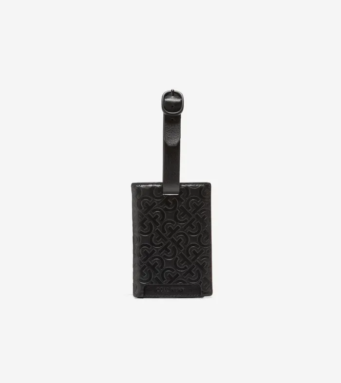 Men Passport Case With Luggage Tag Black Cole Haan Wallets