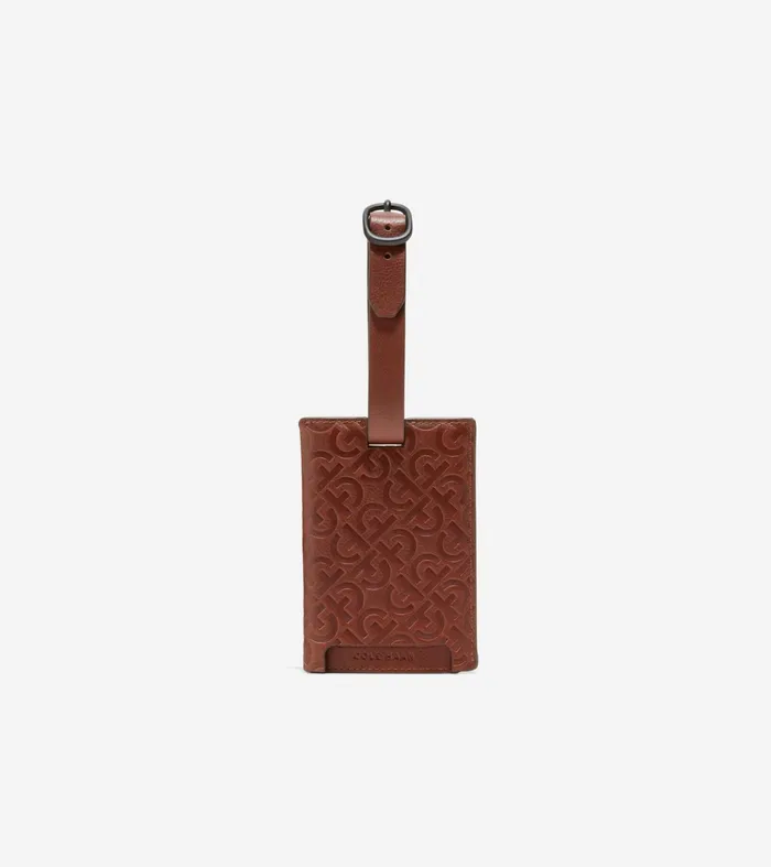 Men Passport Case With Luggage Tag Tan Cole Haan Wallets