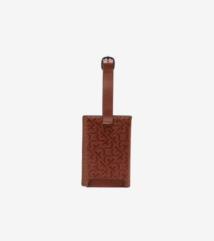 Men Passport Case With Luggage Tag Tan Cole Haan Wallets