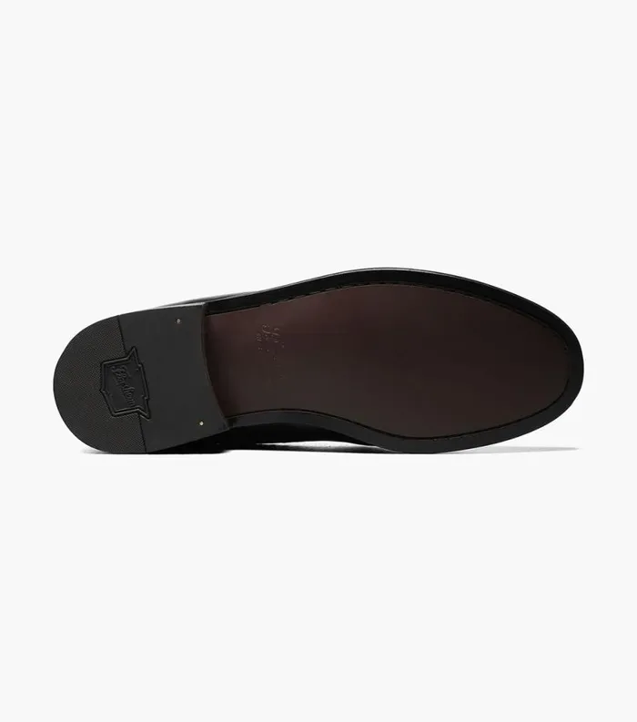 Men Pazzano Moc Toe Tassel Slip On Black Florsheim Dress Shoes