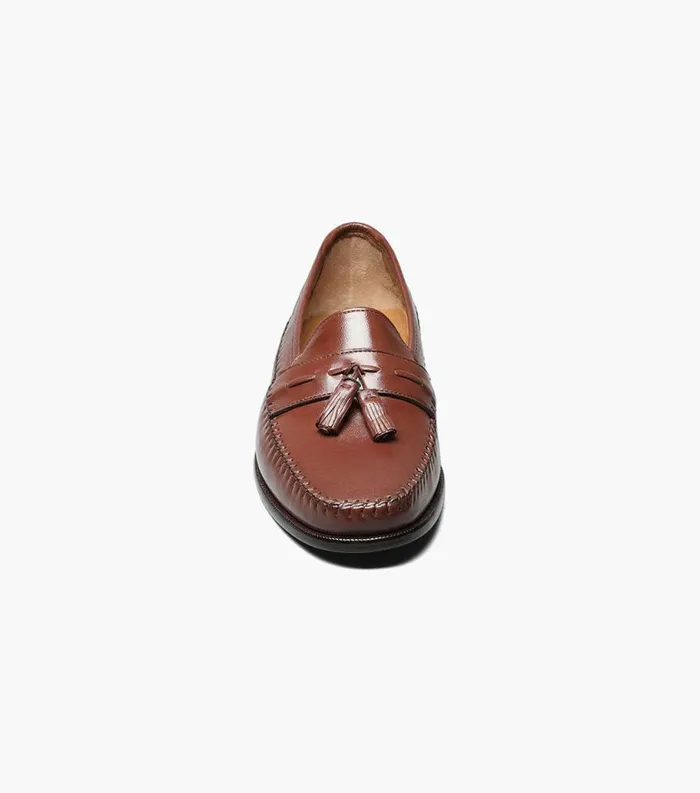 Men Pazzano Moc Toe Tassel Slip On Cognac Florsheim Dress Shoes