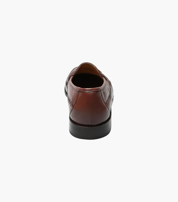 Men Pazzano Moc Toe Tassel Slip On Cognac Florsheim Dress Shoes