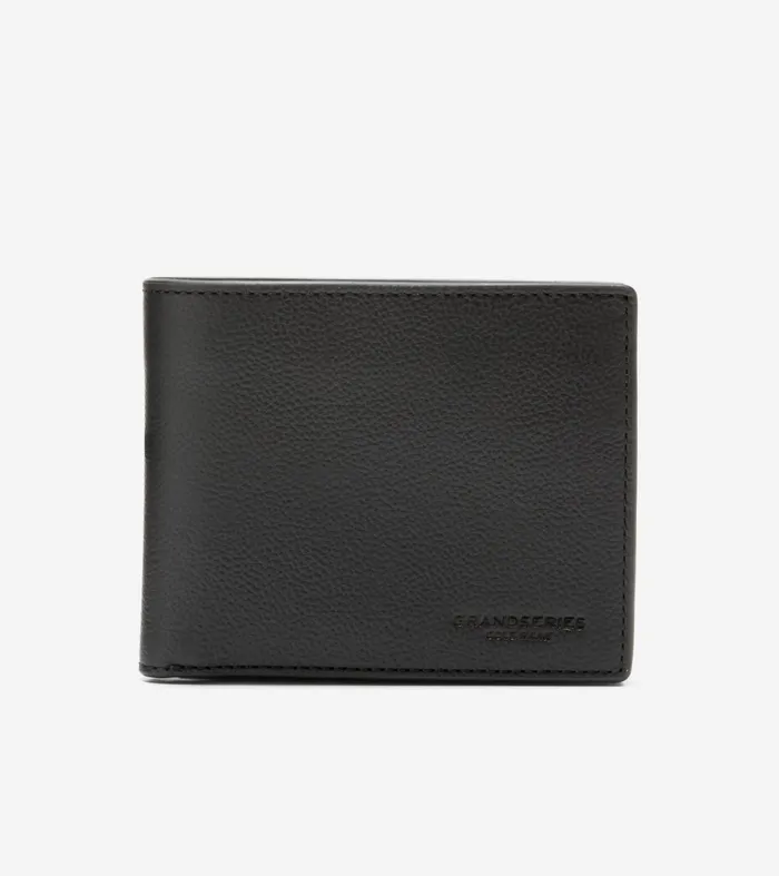 Men Pebble Traveler Wallet Black Cole Haan Wallets