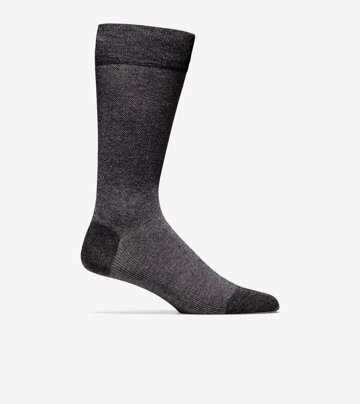Men Pique Crew Socks Graphite Heather Cole Haan Socks