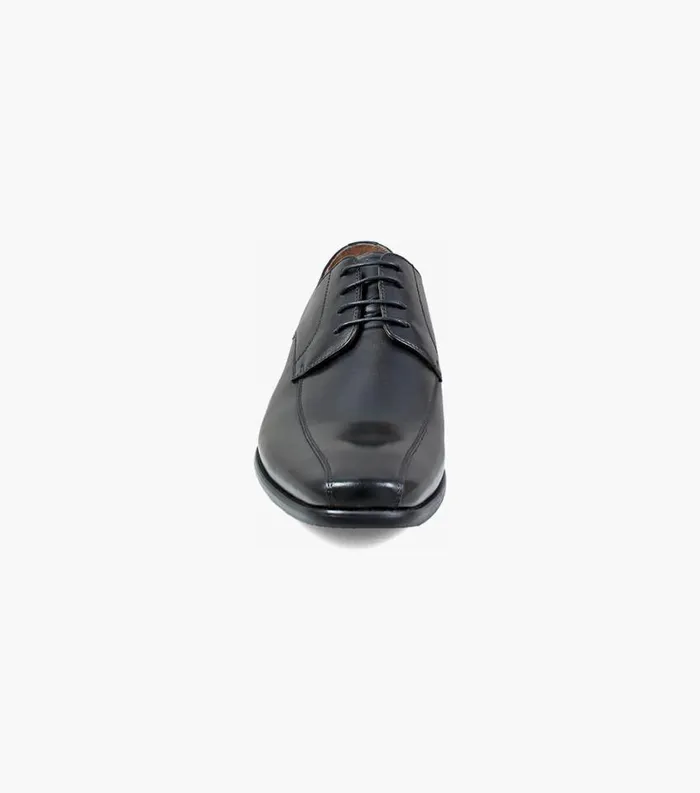 Men Postino Bike Toe Oxford Black Smooth Florsheim Dress Shoes