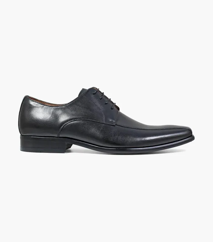 Men Postino Bike Toe Oxford Black Smooth Florsheim Dress Shoes