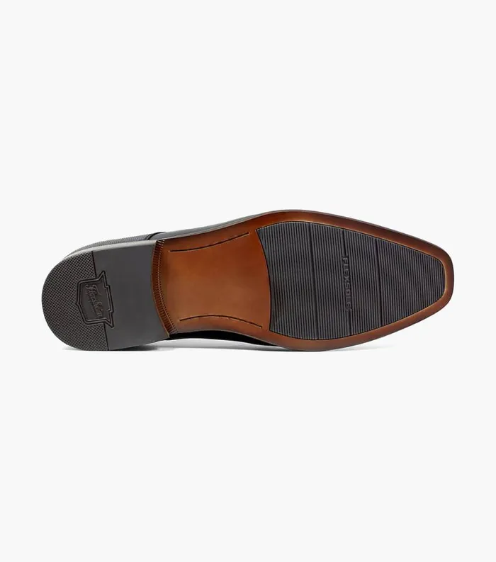 Men Postino Bike Toe Oxford Black Smooth Florsheim Dress Shoes