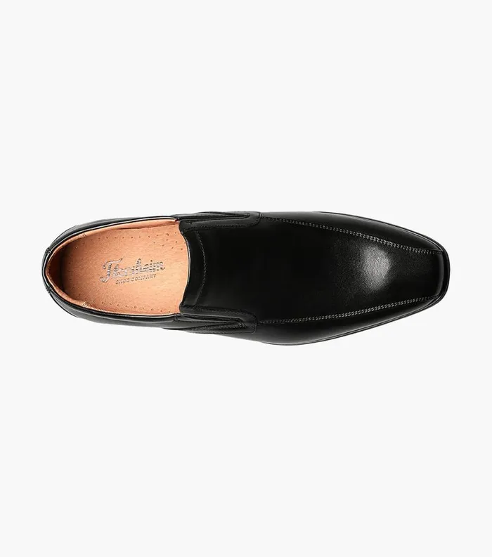 Men Postino Bike Toe Slip On Black Smooth Florsheim Dress Shoes