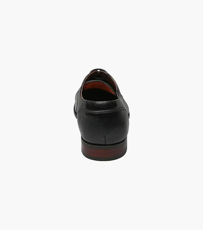 Men Postino Cap Toe Balmoral Oxford Black Florsheim Dress Shoes