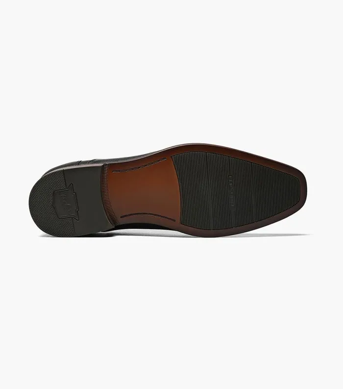 Men Postino Cap Toe Balmoral Oxford Black Florsheim Dress Shoes