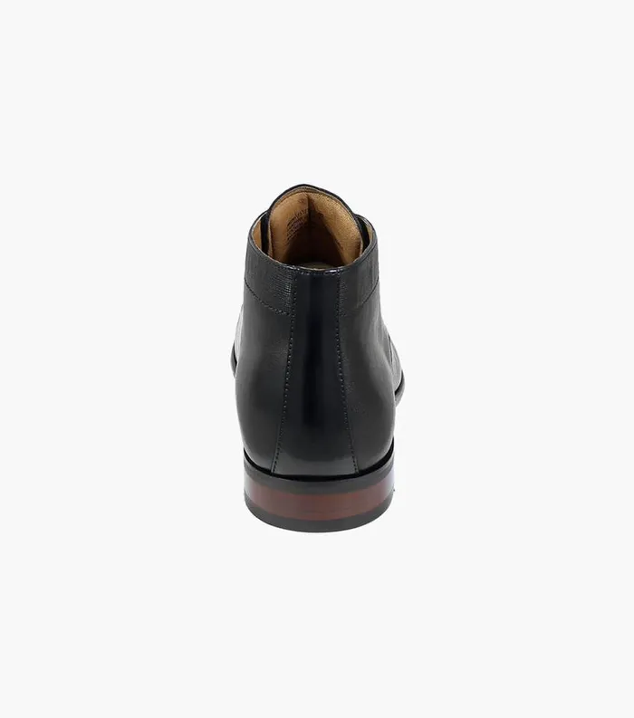 Men Postino Cap Toe Chukka Boot Black Florsheim Dress Shoes